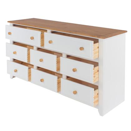 Cômoda com 8 Gavetas Branco - Pense Dentro da Caixa Imagem de Cômoda com 8 Gavetas Branco