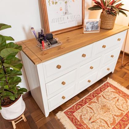 Cômoda com 8 Gavetas Branco - Pense Dentro da Caixa Imagem de Cômoda com 8 Gavetas Branco