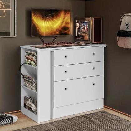 Imagem de Cômoda Com Mesa Giratória Multiuso Gamer