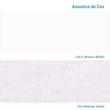 Imagem de Cômoda de Bebê 1 Porta com Janela e 4 Gavetas Maya Provençal Yescasa Branco/Brilho