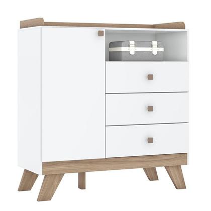 Imagem de Cômoda de Bebê 3 Gavetas Noah Espresso Móveis