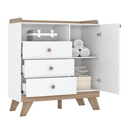 Imagem de Cômoda de Bebê 3 Gavetas Noah Espresso Móveis