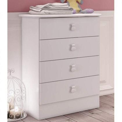 Imagem de Cômoda de Bebê 4 Gavetas 1320 Baby Branco