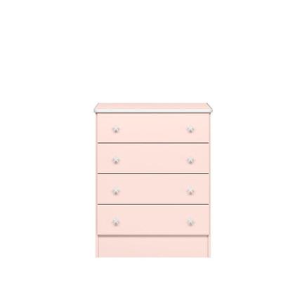 Imagem de Cômoda de Bebê 4 Gavetas Doce Sonho 777 Rosa/Acetinado