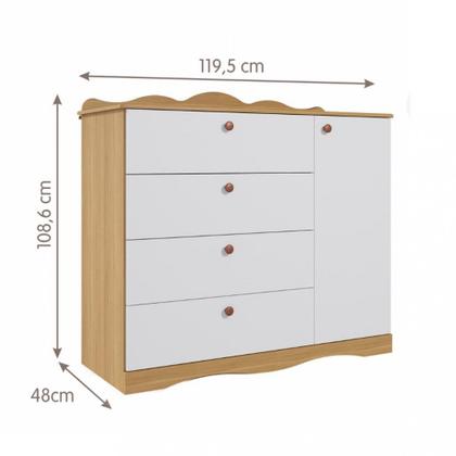 Imagem de Cômoda de Bebê 4 Gavetas Encanto Permobili