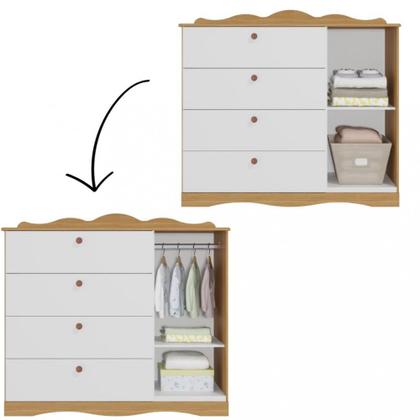 Imagem de Cômoda de Bebê 4 Gavetas Encanto Permobili
