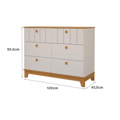 Imagem de Cômoda de Bebê 6 Gavetas MDF Liza Permobili