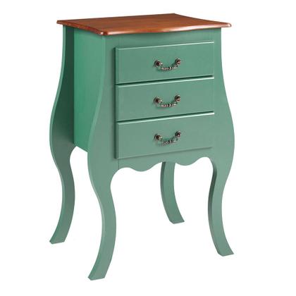 Imagem de Cômoda de Madeira com 3 Gavetas Bombê Antique - 1024