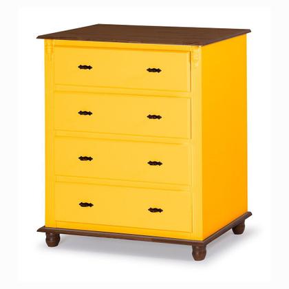 Imagem de Cômoda de Madeira com 4 Gavetas Antique - 400