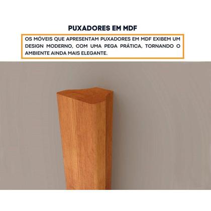 Imagem de Cômoda de Quarto Chicago c/ 1 Porta e 4 Gavetas Cinamomo/Off White - Tcil Móveis