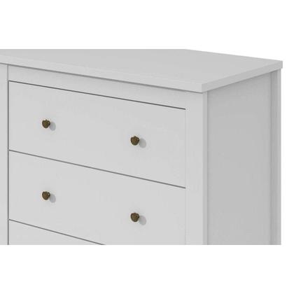 Imagem de Cômoda de Quarto Horizontal Maggiore c/ 6 Gavetas Amendoa/Off White - Lopas