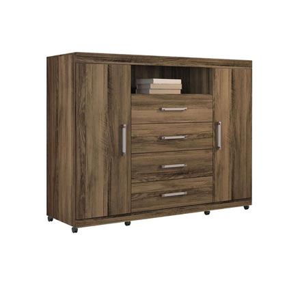 Imagem de Cômoda de Quarto Master 2 Portas +1 nicho e 4 Gavetas Atacama - Santos Andirá