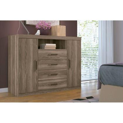 Imagem de Cômoda de Quarto Master 2 Portas +1 nicho e 4 Gavetas Atacama - Santos Andirá