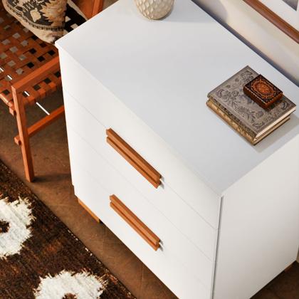 Imagem de Cômoda de Quarto Napoles com 4 Gavetas em MDF MDP  Design Moderno e Compacto