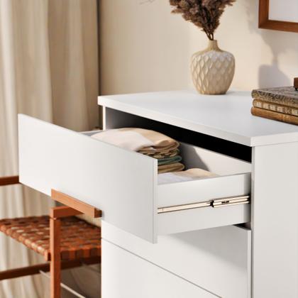 Imagem de Cômoda de Quarto Napoles com 4 Gavetas em MDF MDP  Design Moderno e Compacto