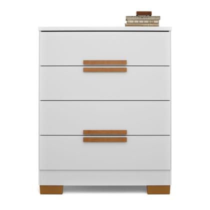 Imagem de Cômoda de Quarto Napoles com 4 Gavetas em MDF MDP  Design Moderno e Compacto