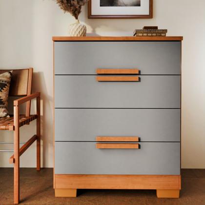 Imagem de Cômoda de Quarto Napoles com 4 Gavetas em MDF MDP  Design Moderno e Compacto