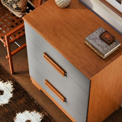 Imagem de Cômoda de Quarto Napoles com 4 Gavetas em MDF MDP  Design Moderno e Compacto