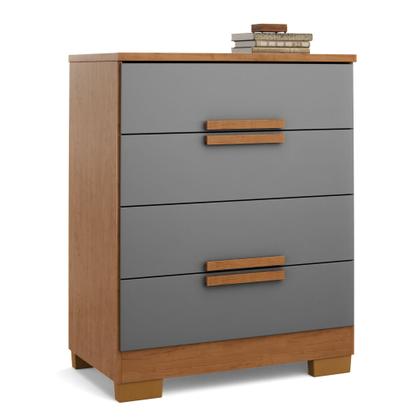 Imagem de Cômoda de Quarto Napoles com 4 Gavetas em MDF MDP  Design Moderno e Compacto