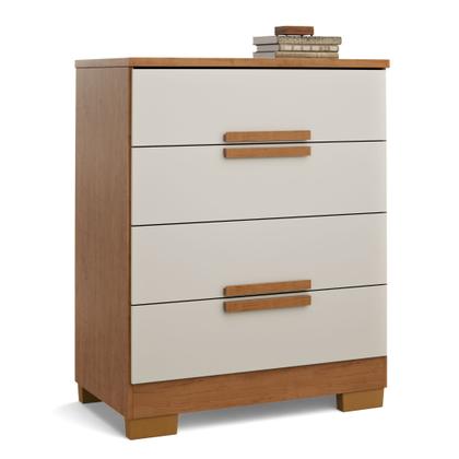 Imagem de Cômoda de Quarto Napoles com 4 Gavetas em MDF MDP  Design Moderno e Compacto