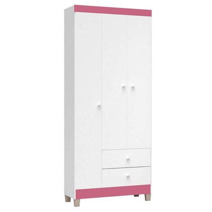 Imagem de Cômoda E Guarda Roupa 3 Portas Ternura Baby Branco  Incorplac