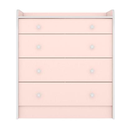 Imagem de Cômoda e Roupeiro com 2 Portas Montreal Rosa Acetinado