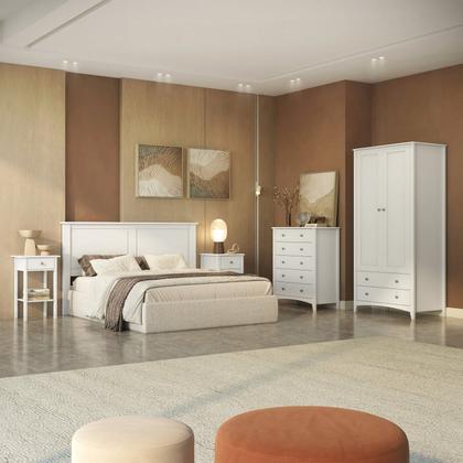 Imagem de Cômoda em Mdf 5 Gavetas - Olivia 40cm X 80,1 Cm X 94,6 Cm