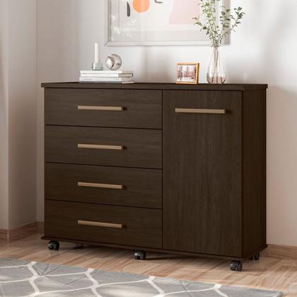 Imagem de Cômoda Flora 4 Gavetas e 1 Porta 4130 Demóbile