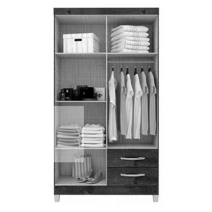 Imagem de Cômoda Gaveteiro e Guarda Roupa 4 Portas Baby Kids Branco Flex  Incorplac