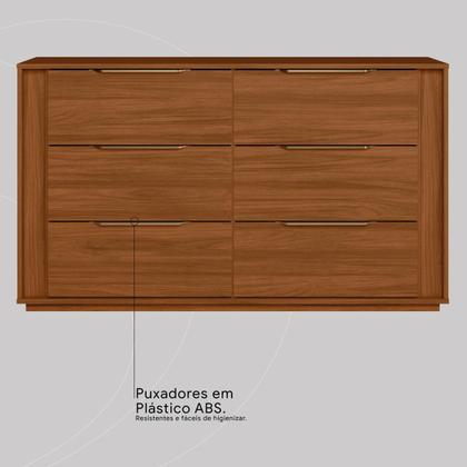 Imagem de Cômoda Giardino Quarto com 6 Gavetas