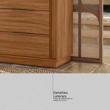 Imagem de Cômoda Giardino Quarto com 6 Gavetas