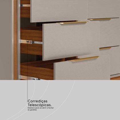 Imagem de Cômoda Giardino Quarto com 6 Gavetas