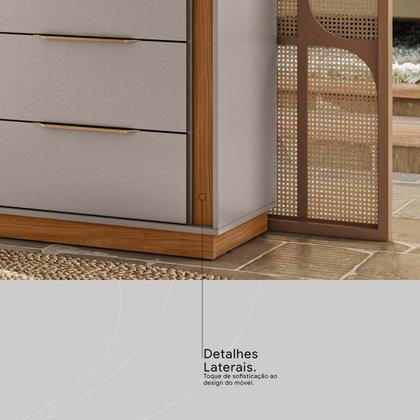 Imagem de Cômoda Giardino Quarto com 6 Gavetas