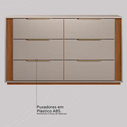 Imagem de Cômoda Giardino Quarto com 6 Gavetas