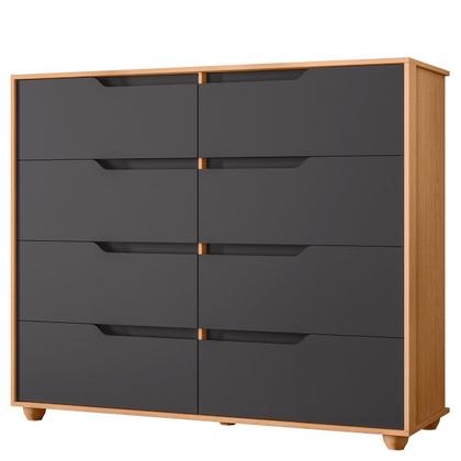 Imagem de Cômoda Grande 8 Gavetas Doble Flex