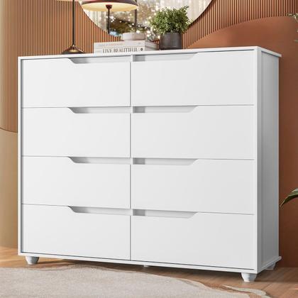 Imagem de Cômoda Grande 8 Gavetas Doble Flex