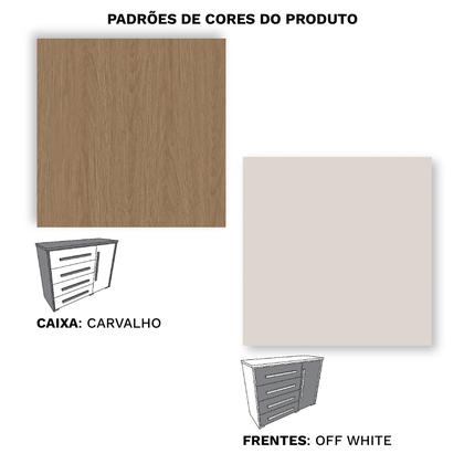 Imagem de Cômoda Grande com Sapateira e 4 Gavetas Angra Rimo