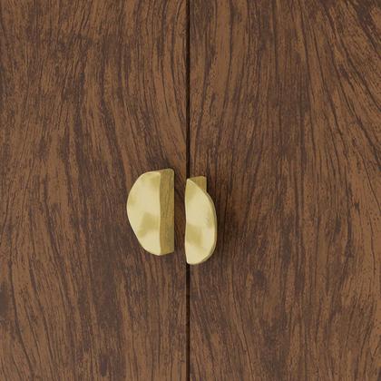 Imagem de Cômoda Guarda-Roupa 4 Gavetas 2 Portas Cristal Imbuia Rústico - Vila Rica