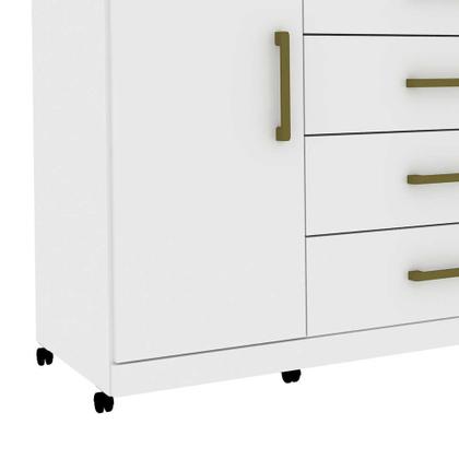 Cômoda Havana Master 2 PT 4 GV Branca - Santos Andirá Imagem de Cômoda Havana Master 2 PT 4 GV Branca