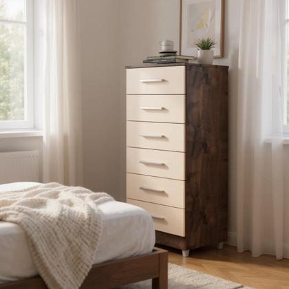 Imagem de Comoda Helena 6 Gavetas com pés