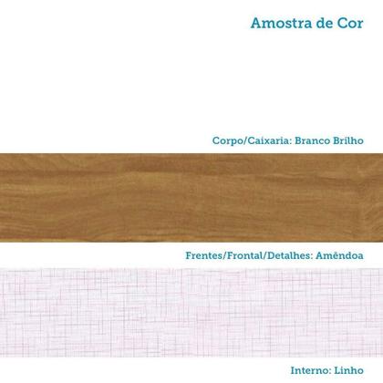 Imagem de Cômoda Infantil 1 Porta 4 Gavetas 119cm 100% MDF Kakau Retrô Espresso Móveis