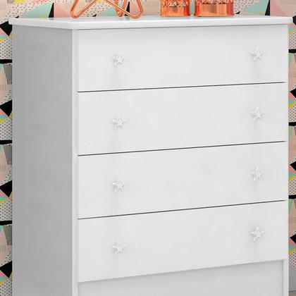 Imagem de Cômoda Infantil 103 Doce Sonho Branco Brilho - Qmovi