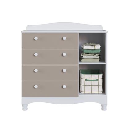 Imagem de Cômoda Infantil 4 Gavetas e 1 Porta Linha Encanto