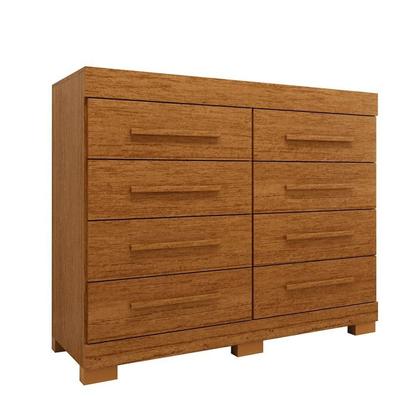Imagem de Cômoda Infantil 8 Gavetas 100% Mdf 111,70cm X 100,50cm Brincare Espresso Móveis Cinamomo