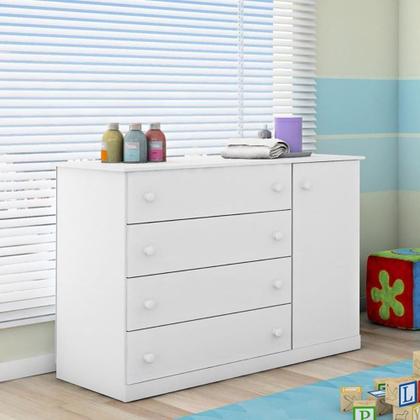 Imagem de Cômoda Infantil Helena 01 Porta e 04 Gavetas - Phoenix