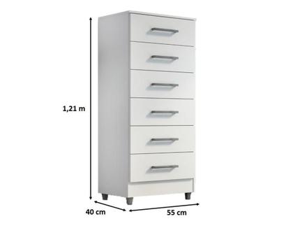 Imagem de Comoda Infantil Helena 6 Gavetas