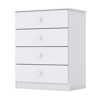Imagem de Cômoda Infantil Labirinto Branco Brilho  Henn