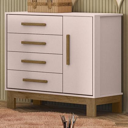Imagem de Cômoda Infantil Q Encanto Slim 1 Porta e 4 Gavetas - Qmovi