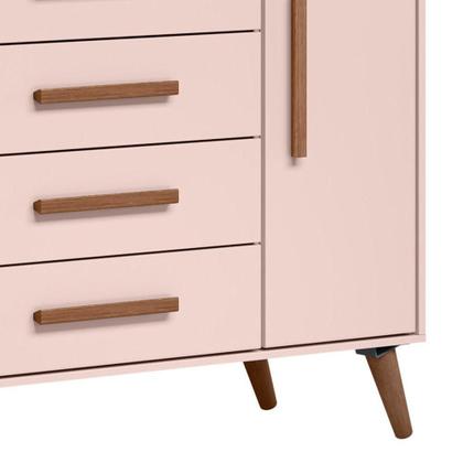 Imagem de Cômoda Infantil Sapateira Q Encanto Retrô Rosa - Qmovi