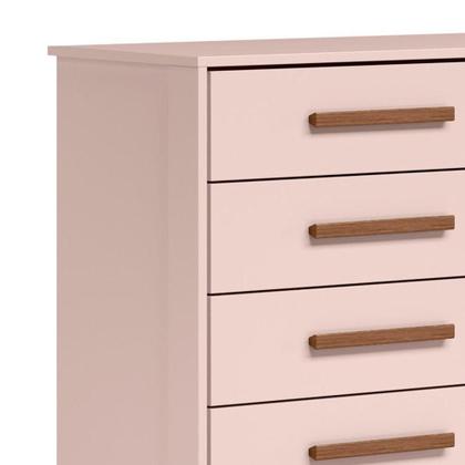 Imagem de Cômoda Infantil Sapateira Q Encanto Retrô Rosa - Qmovi